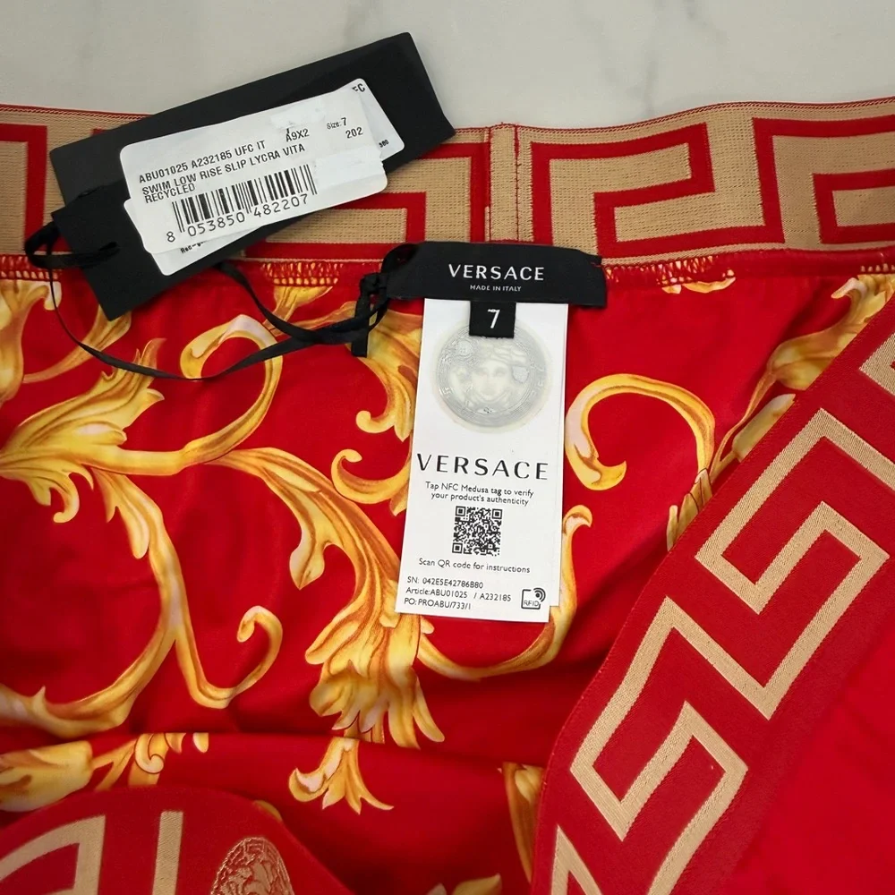 Versace Greca Border Swim Briefs